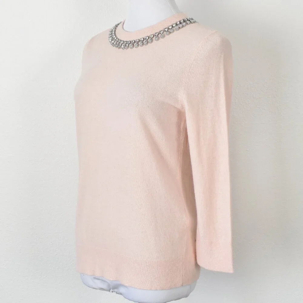 Kate Spade Embellished Necklace Sweater - M